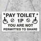 Shabby Chic BATHROOM Signs Door Plaque Toilet Bathroom The Loo Funny Home Sign