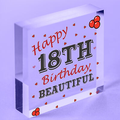 18th Birthday Card Decorations Heart 18th Daughter GIFTS Best Friend Sister GIFT