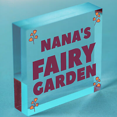 FAIRY GARDEN Plaque PERSONALISED Summerhouse Garden Shed Sign