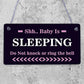 Shh.. Baby Is Sleeping Do Not Disturb Nursery Hanging Plaque Baby Door Cot Sign