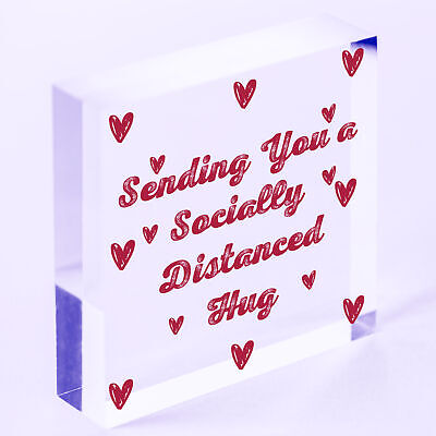 Socially Distanced Lockdown Heart Best Friend Birthday Christmas Quarantine Gift