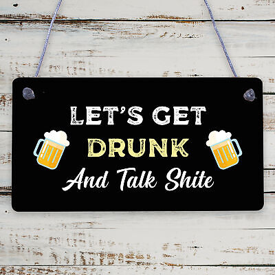 Rude Bar Sign For Home Bar Man Cave Pub Funny Alcohol Gift For Men