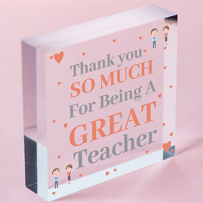 Thank You Teacher Gifts Wood Heart Teacher Appreciation Gifts Teacher Gift