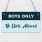 Funny Boys Bedroom Door Sign NO GIRLS ALLOWED Man Cave Sign Gift For Son