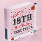 18th Birthday Card Decorations Heart 18th Daughter GIFTS Best Friend Sister GIFT