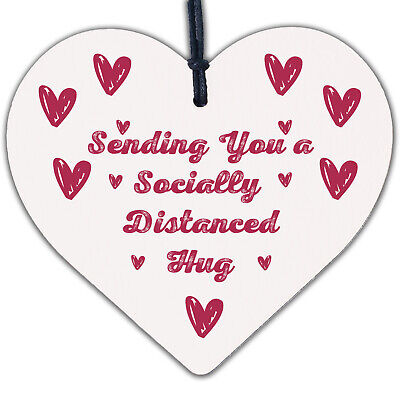 Socially Distanced Lockdown Heart Best Friend Birthday Christmas Quarantine Gift