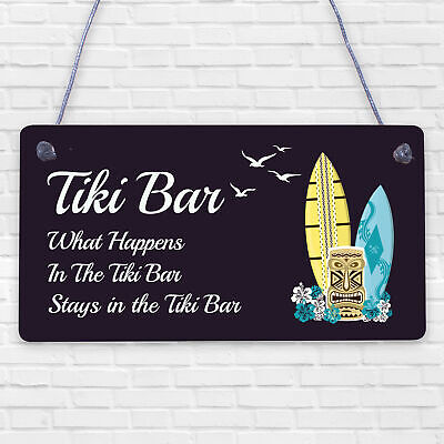 Tiki Bar Accessories Home Garden Bar Plaque Pub Bar Kitchen Man Cave Sign GIFTS