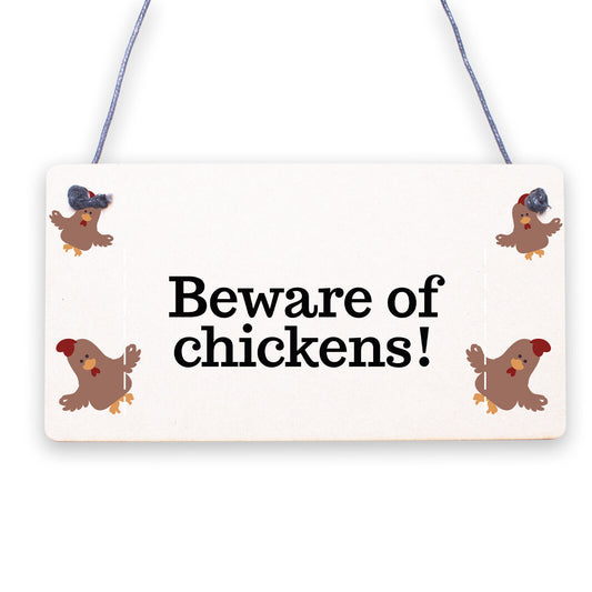 Chickens Running Free Shut The Gate Hanging Plaque Hens Coop Garden Sign Range