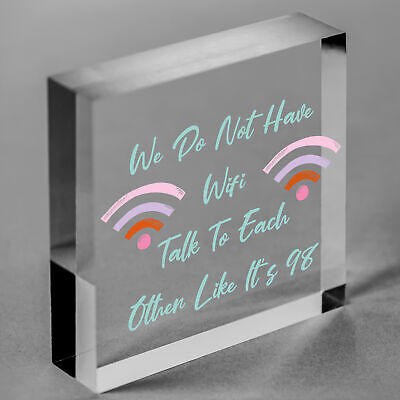 No Wifi Talk 98 Funny Bar Restaurant Pub Hotel Hanging Plaque Gift Sign