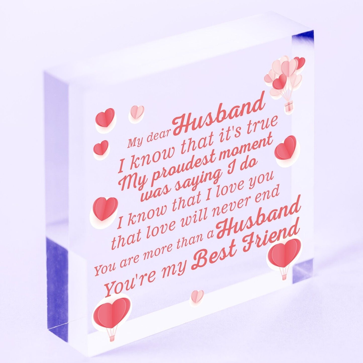 Anniversary Card Husband Gift For Him 1st 2nd 3rd 4th Anniversary Idea Heart