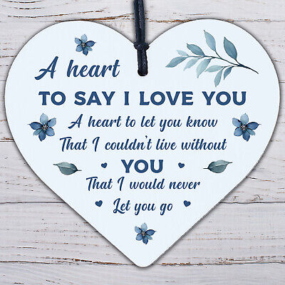 Anniversary Valentines Novelty Gift For Boyfriend Girlfriend Husband Wife Heart