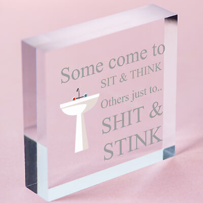 Come To Sit Funny BATHROOM Signs Chic Door Plaque for Toilet Bathroom The Loo