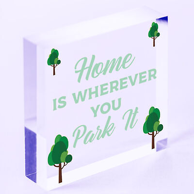 Caravan Home Novelty Camping Camper Plaque Sign Motorhome Gift Hanging Sign