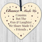 Cousins Fun Laughter Wooden Hanging Heart Plaque Sign Friendship Family Love