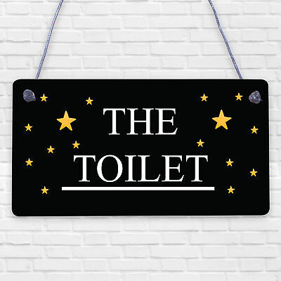 Marble Theme Hanging Bathroom Toilet Loo Sign Home Decor New Home Gift