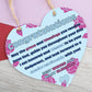 Congratulations Gifts Heart Hanging Sign Godparent Gift New Born