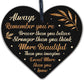 You Are Braver Stronger Beautiful Wooden Hanging Heart Friendship Plaque Gift