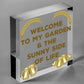 Welcome To My Garden Plaque Outdoor Shed Sign Novelty Chic Decor Friendship Gift