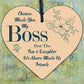 Boss Fun & Laughter Friends Manager Work Colleague Leaving Gift Wood Heart Sign