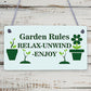 Garden Sign Plaque Hanging Outdoor Sign For Summerhouse Shed Decking Home Gift