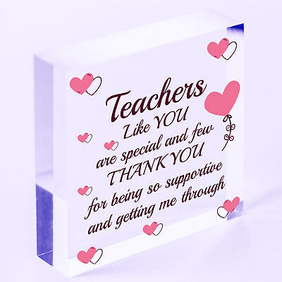 Teachers Like You Wood Heart Plaque Leaving Gift Nursery Preschool Thank You