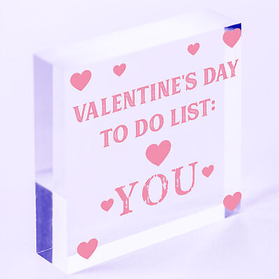 Funny Valentines Day Card For Him Her TO DO LIST Joke Husband Wife Card