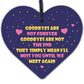 Goodbyes Are Not Forever Wooden Hanging Memorial Heart Plaque Heaven Gift Sign