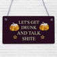 Funny Alcohol Sign Man Cave Home Bar Pub Hanging Plaque Vodka Gin Beer Christmas