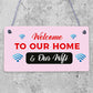 Welcome To Our Home & Wifi Password Chalkboard Gift Hanging Plaque Internet Sign