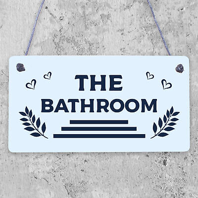 Nautical Bathroom Decor Hanging Sign Home Decor Toilet Decorations Beach Gifts