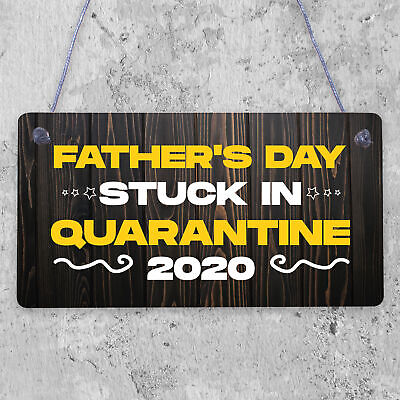 Quarantine Gifts For Fathers Day Novelty Plaque Gift For Dad Funny Gifts For Him