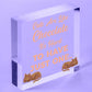 Cats Are Like Chocolate Funny Pet Diet Gift Wood Hanging Plaque Friendship Sign