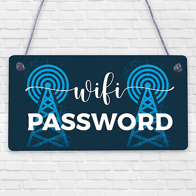 Wifi Password Hanging Home Decor Plaque House Warming Gift Home Internet Sign