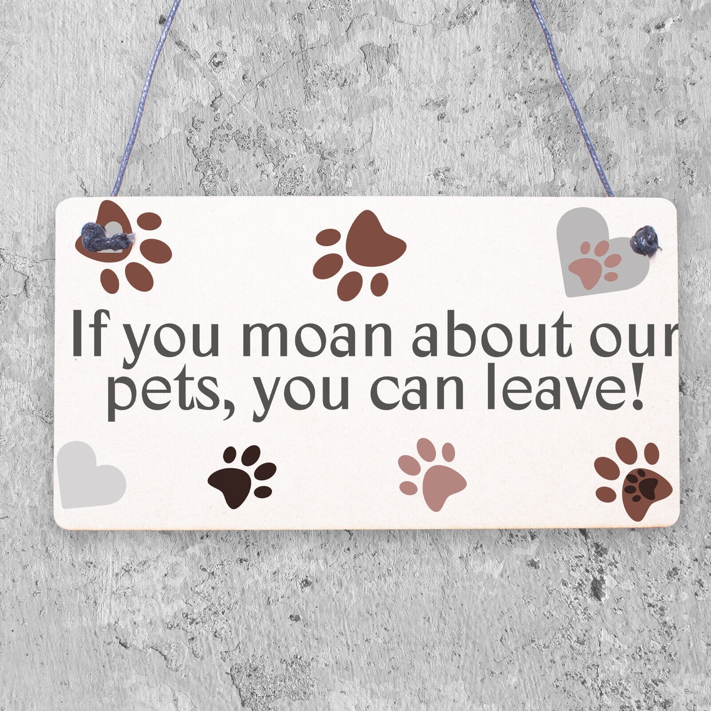 Rules to Non Pet Owners Retro Sign Wall Plaque Dog Cat Lover Family Plaque Gifts