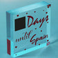 Chalkboard Holiday Countdown To SPAIN Novelty Plaque Sign Gift For Friend Family