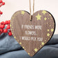 Best Friend Birthday Christmas Gifts For Women Wooden Heart Friend Ornament