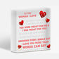 Wife Birthday Gifts Card Wooden Heart Anniversary Gifts For Her Girlfriend Signs