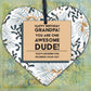 Awesome Dude Funny Happy Birthday Wooden Heart Grandad Grandpa Gifts For Him