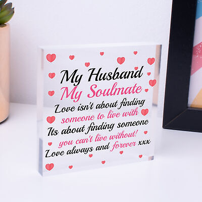 Soulmate Gift For Husband Heart Anniversary Gift For Husband Love Gift For Him