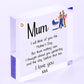 In Memory Plaque For Mum On Mothers Day Wooden Flower Memorial Gift For Mum