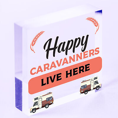 Caravan Sign Engraved Novelty Campervan Sign Caravan Lover Gift Birthday