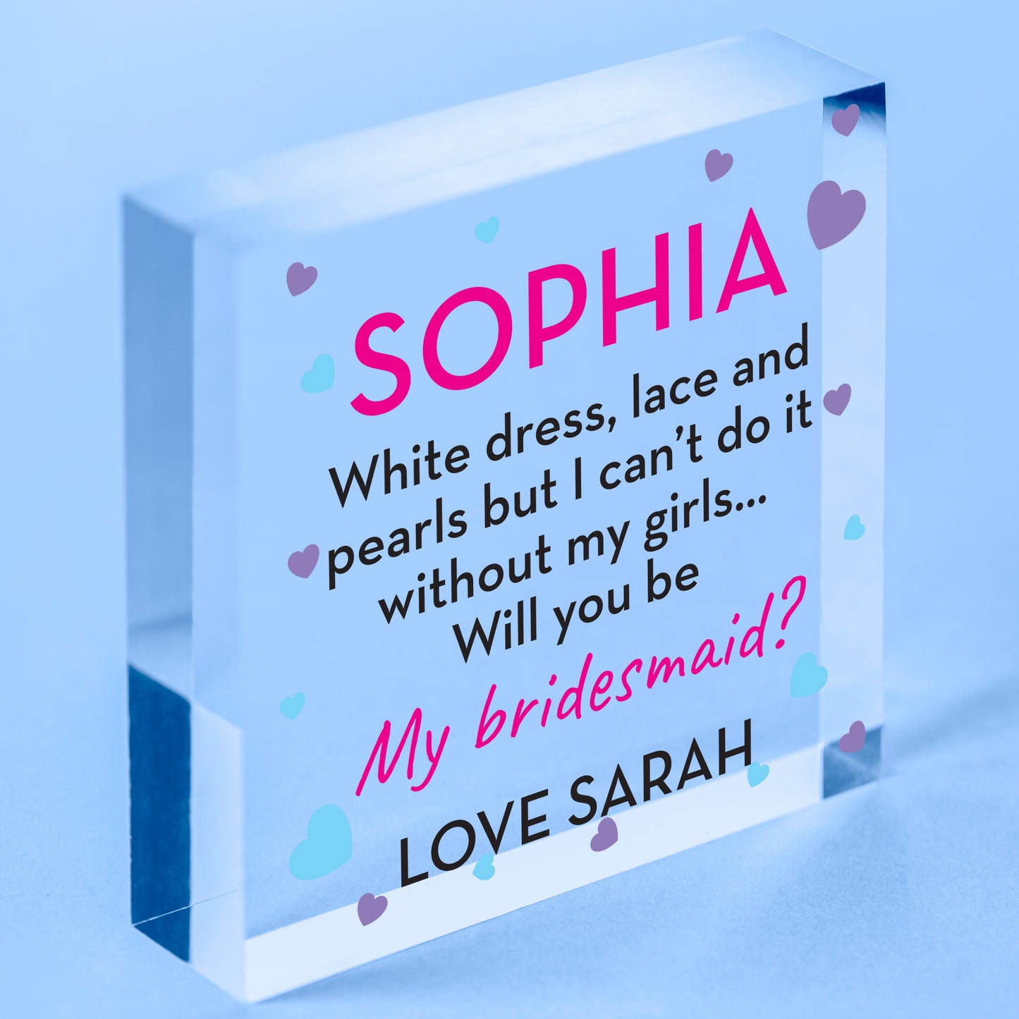 Personalised I Can't Say I Do Without You Will You Be My Bridesmaid Gifts