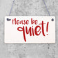 Quiet Please Fairies Are Sleeping Wooden Hanging Plaque Garden Sign Fairy Gift