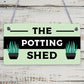 The Potting Shed Plaque Garden Greenhouse Sign Dad Grandad Mum Nan Birthday Gift