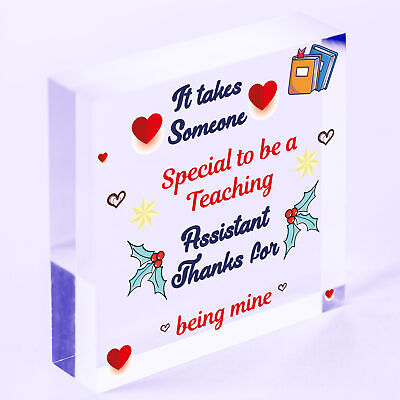 Teacher Gifts Wooden Heart School Nursery Pre School Leaving Thank You Present