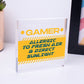 Novelty Gaming Sign Plaque Gamer Gifts For Son Brother Boys Bedroom Christmas