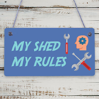 My Shed Sign Garden Shed Man Cave Garage Shop Plaque Dad Grandad Gifts For Men