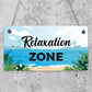 Relaxation Zone Hot Tub Man Cave Bathroom Garden Plaque Hanging Shed Sign