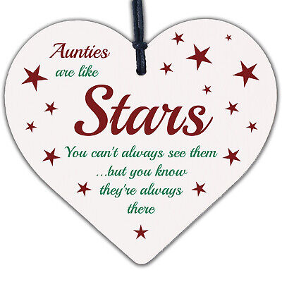 Auntie Gift For Birthday Christmas Heart Sister Keepsake Family Plaque THANK YOU