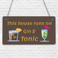 Gin Signs For Garden Shed SummerHouse Funny Alcohol Party Gift Wall Plaque Sign